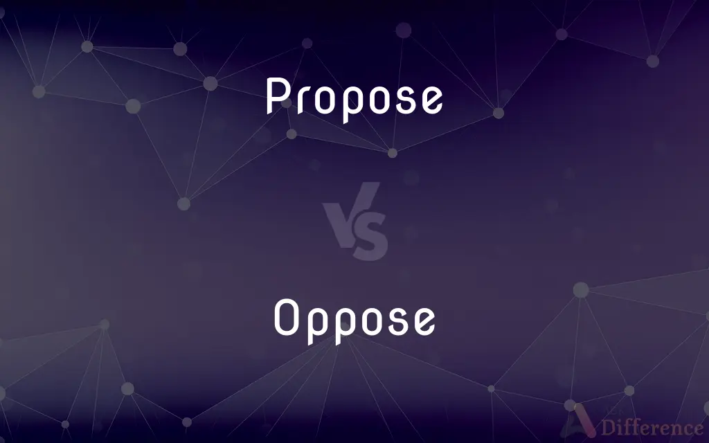 Propose vs. Oppose — What's the Difference?