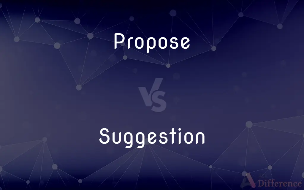 Propose vs. Suggestion — What's the Difference?