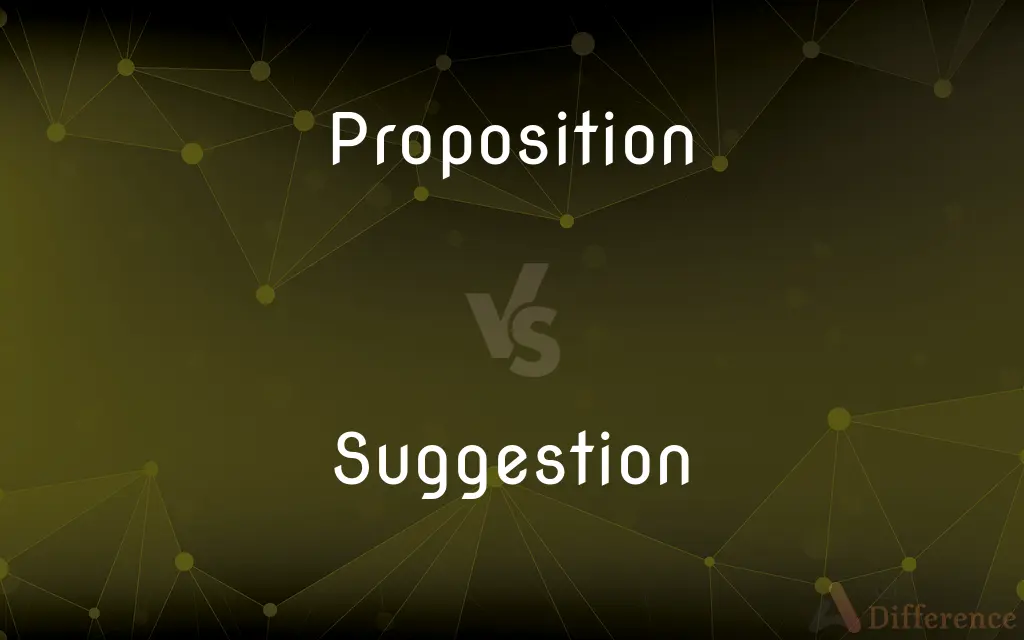 Proposition vs. Suggestion — What's the Difference?