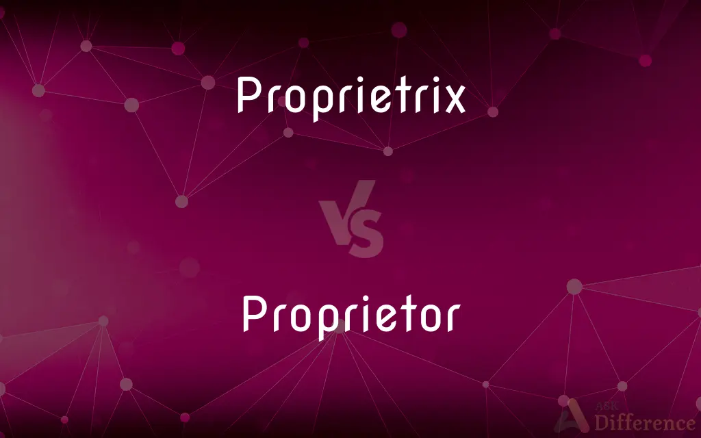 Proprietrix vs. Proprietor — What's the Difference?