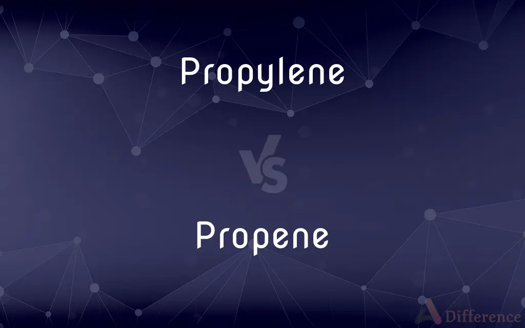 Propylene vs. Propene — What's the Difference?