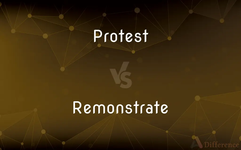 Protest vs. Remonstrate — What's the Difference?