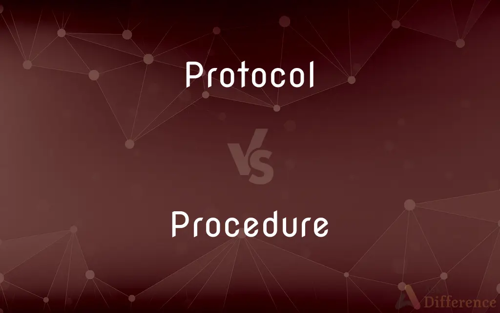 Protocol vs. Procedure — What's the Difference?