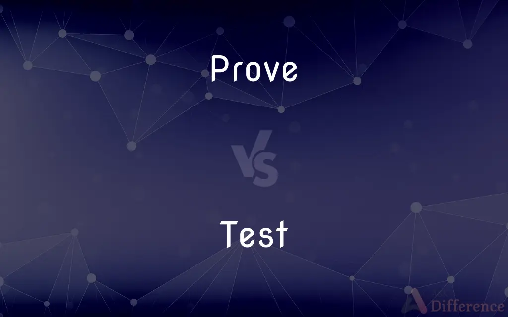 Prove vs. Test — What's the Difference?