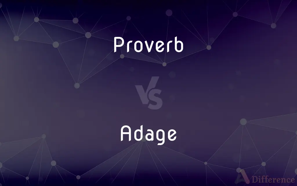Proverb vs. Adage — What's the Difference?
