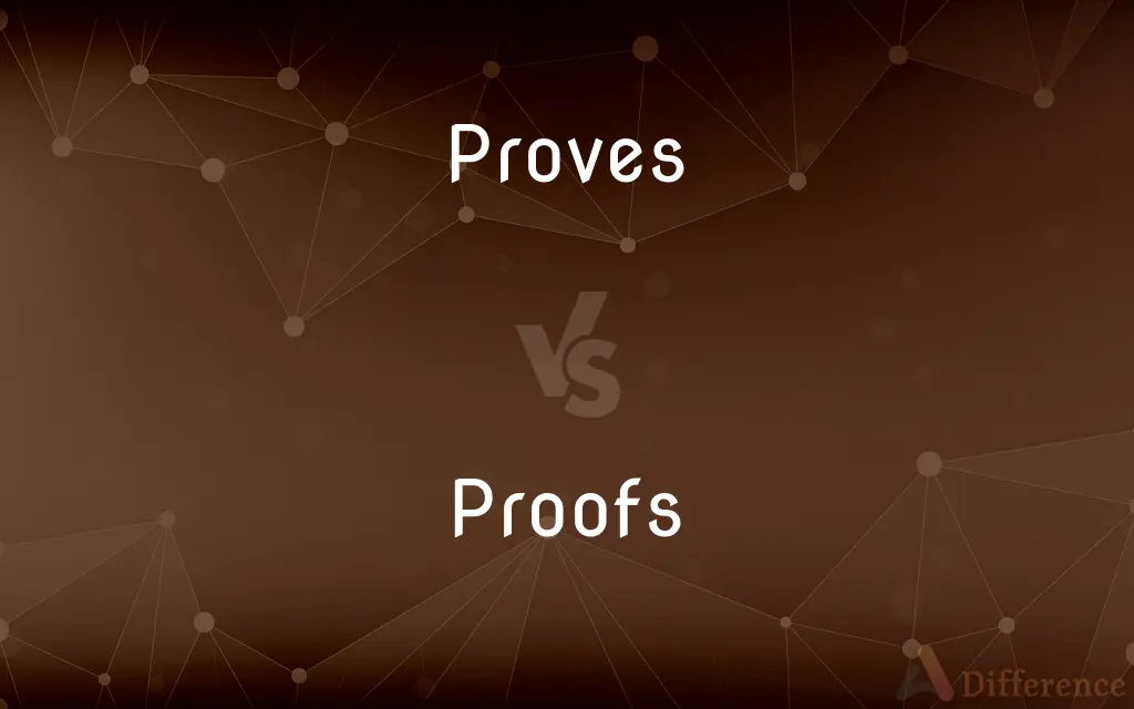 Proves vs. Proofs — What's the Difference?