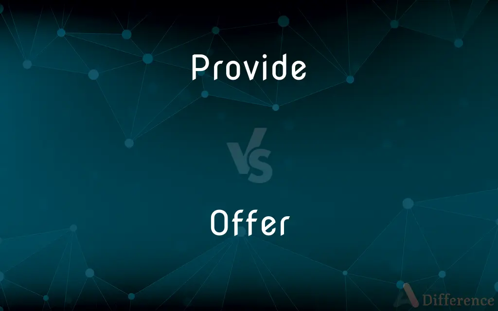 Provide vs. Offer — What's the Difference?