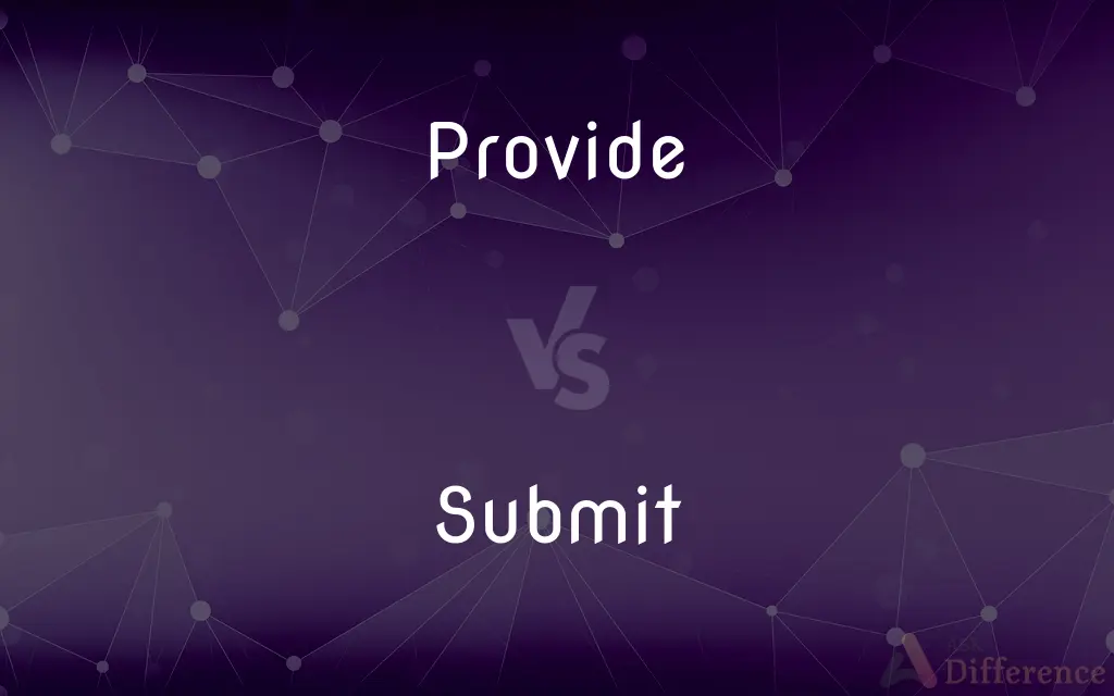 Provide vs. Submit — What's the Difference?