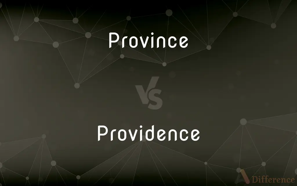 Province vs. Providence — What's the Difference?