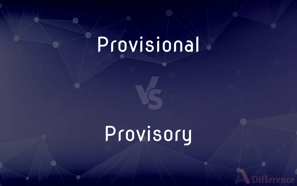 Provisional vs. Provisory — What's the Difference?