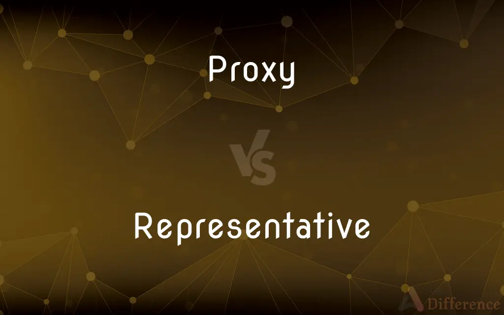 Proxy vs. Representative — What's the Difference?