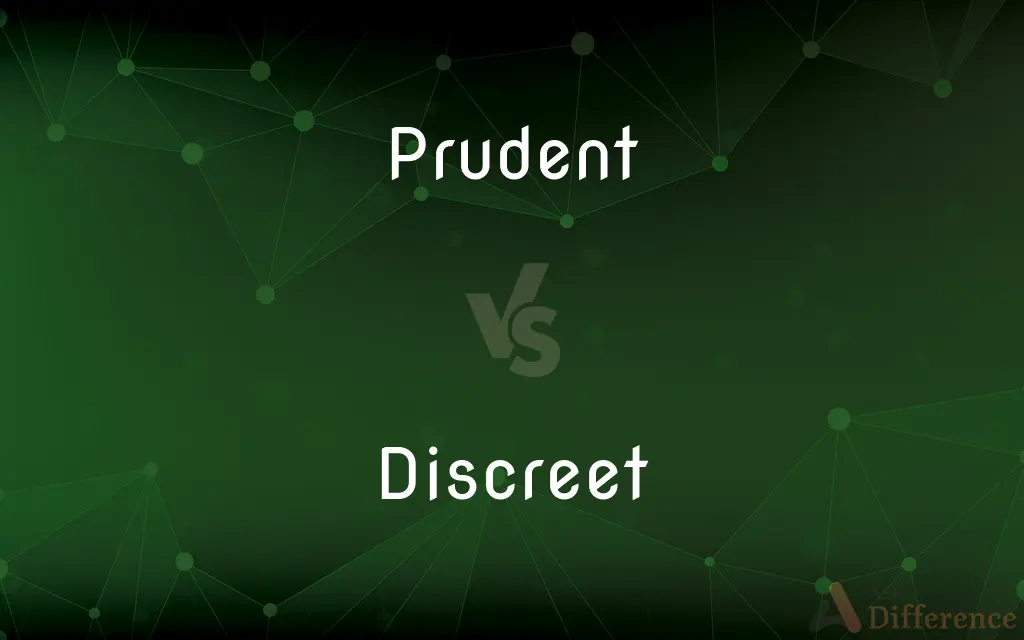 Prudent vs. Discreet — What's the Difference?