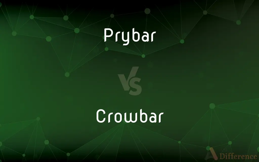 Prybar vs. Crowbar — What's the Difference?