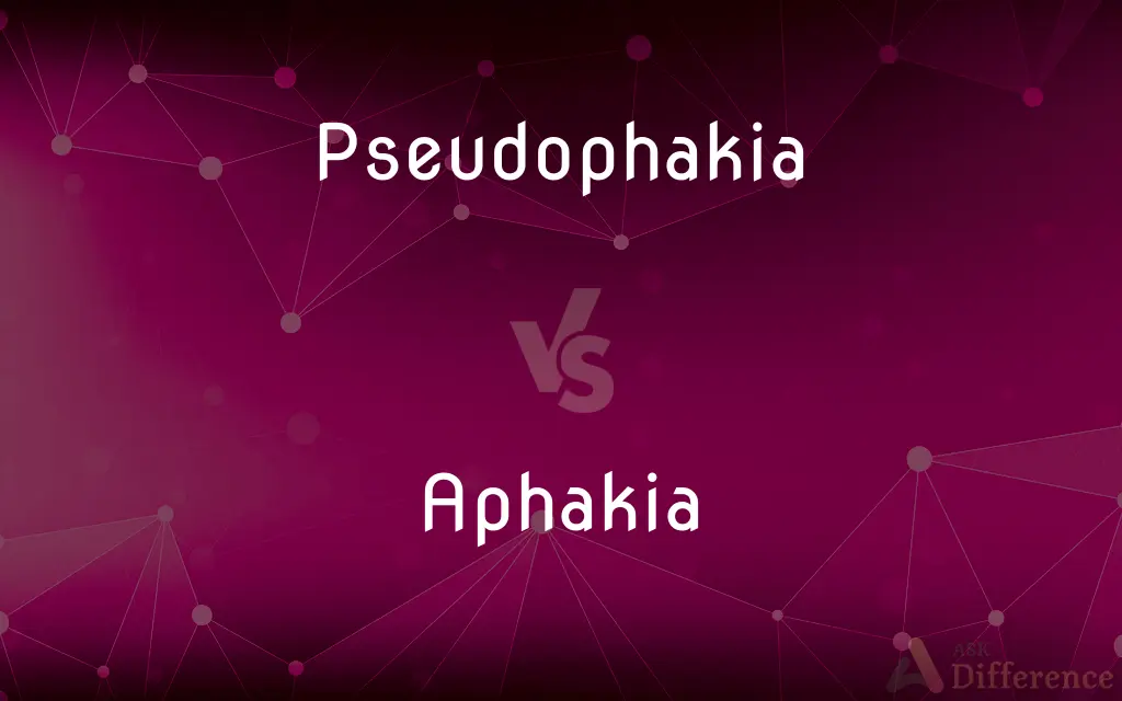 Pseudophakia vs. Aphakia — What's the Difference?