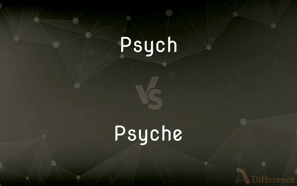 Psych vs. Psyche — What's the Difference?