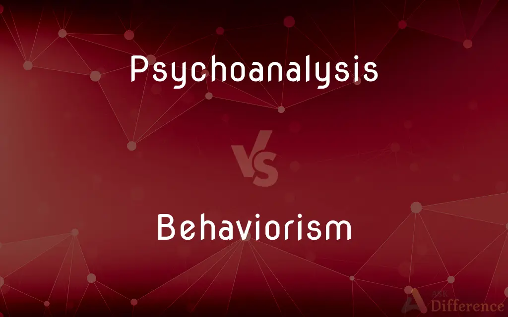 Psychoanalysis vs. Behaviorism — What's the Difference?