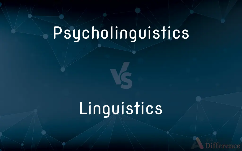 Psycholinguistics vs. Linguistics — What's the Difference?