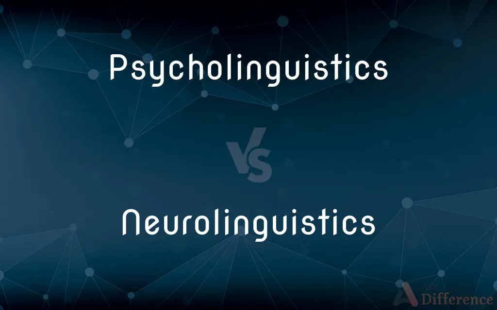 Psycholinguistics vs. Neurolinguistics — What's the Difference?