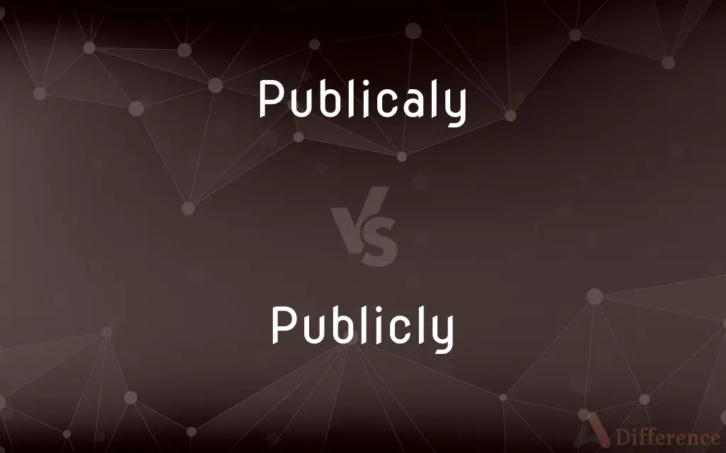 Publicaly vs. Publicly — Which is Correct Spelling?