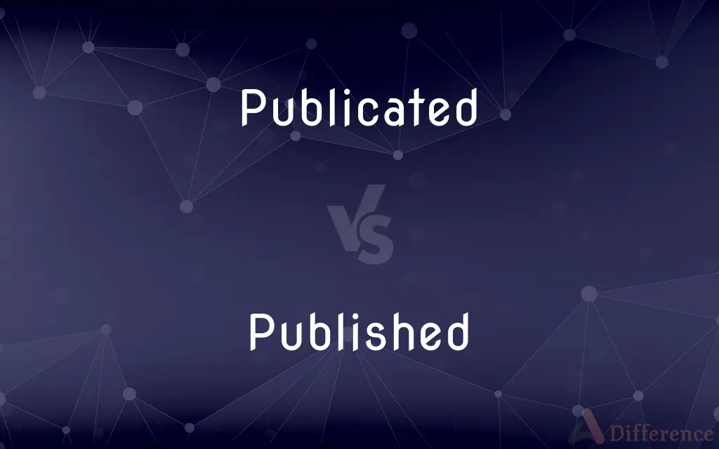Publicated vs. Published — What's the Difference?