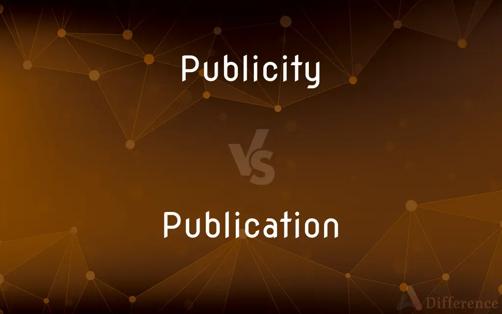 Publicity vs. Publication — What's the Difference?