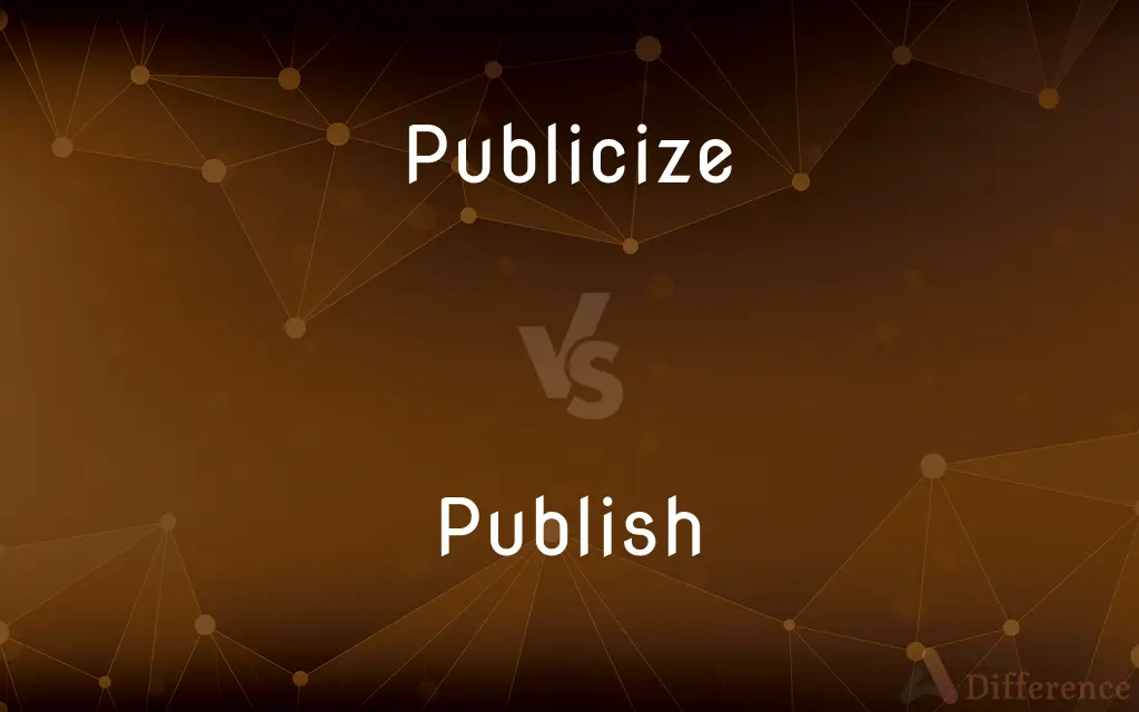 Publicize vs. Publish — What's the Difference?