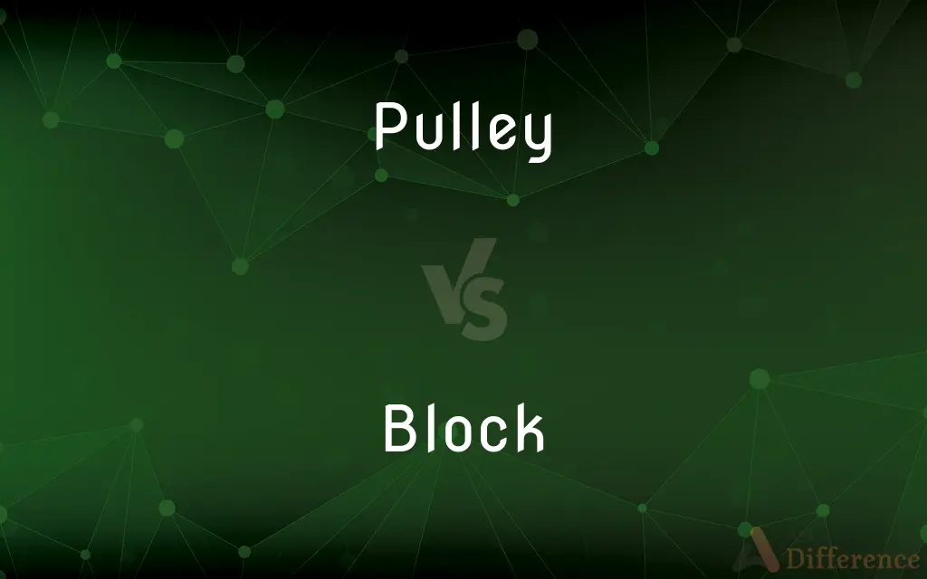 Pulley vs. Block — What's the Difference?