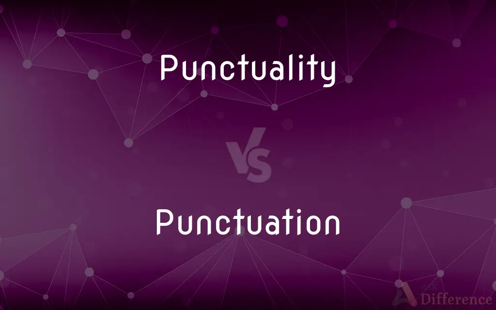 Punctuality vs. Punctuation — What's the Difference?