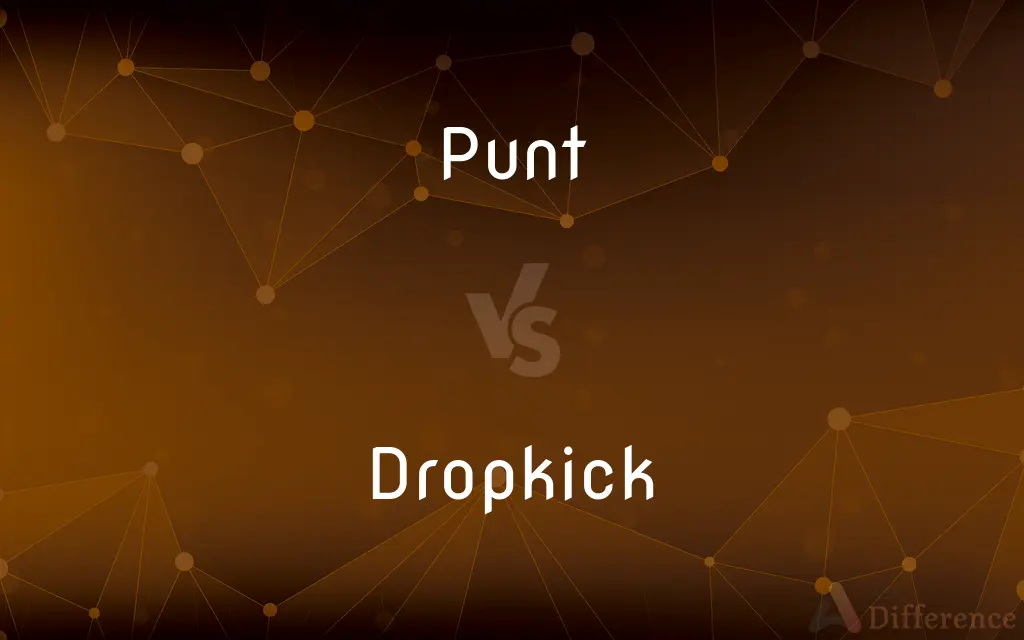 Punt vs. Dropkick — What's the Difference?