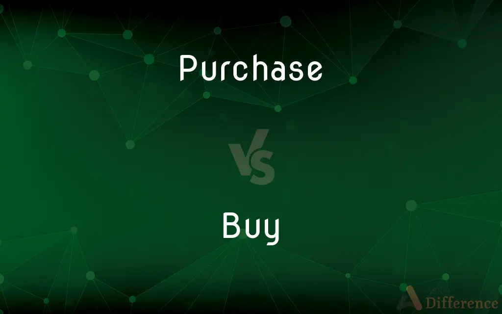 Purchase vs. Buy — What's the Difference?