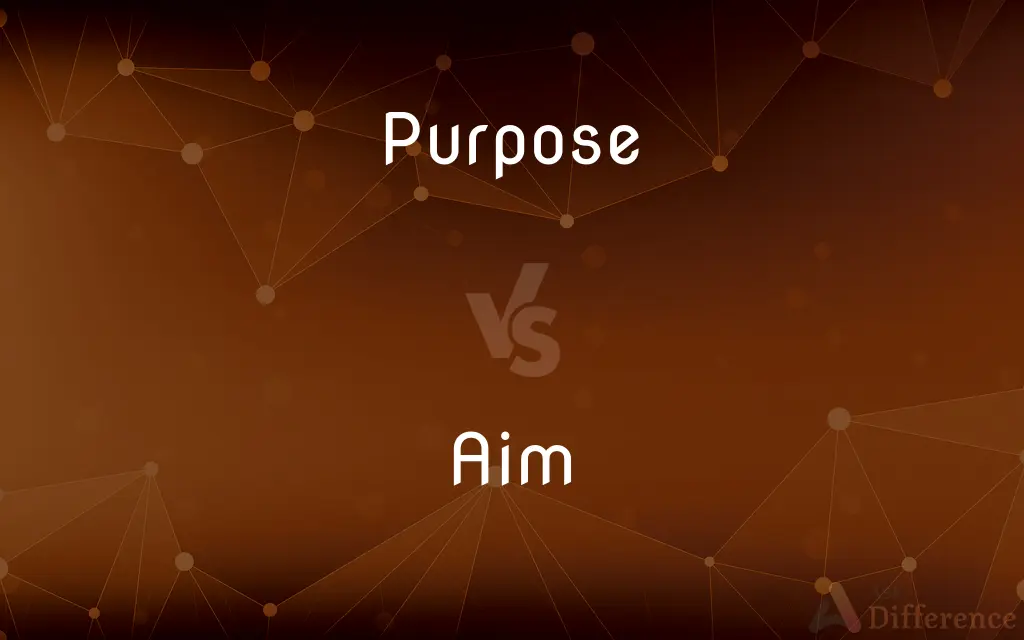 Purpose vs. Aim — What's the Difference?