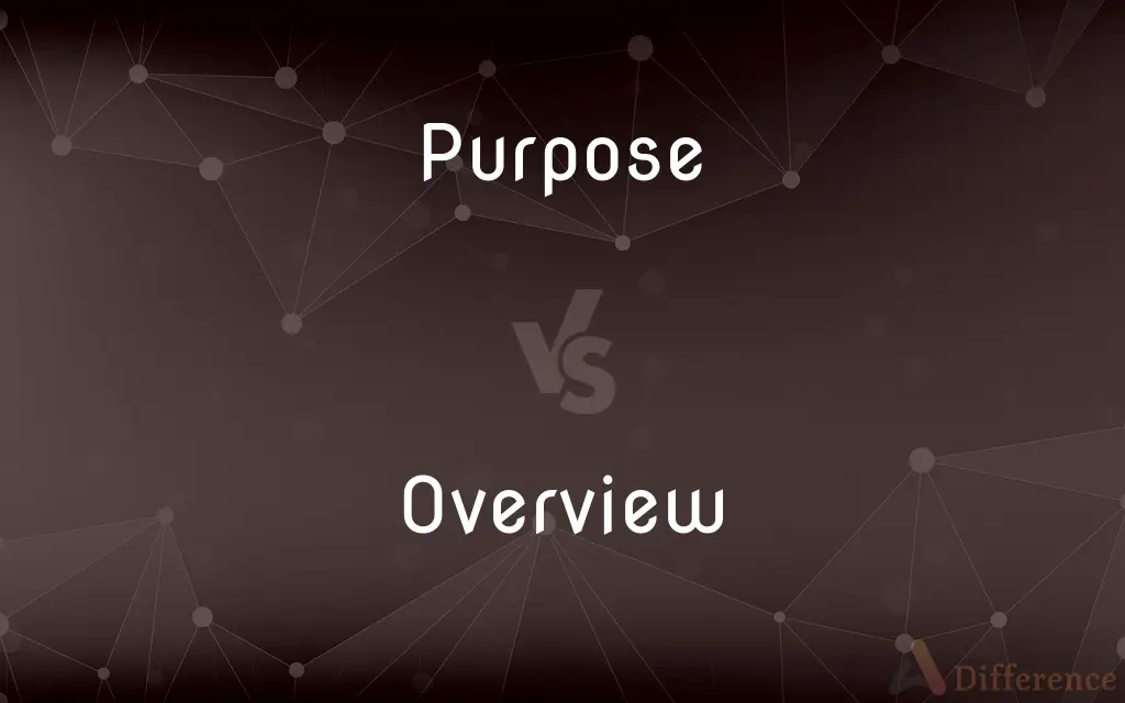 Purpose vs. Overview — What's the Difference?