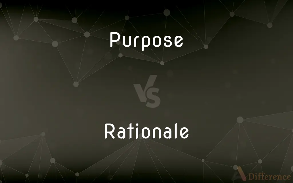 Purpose vs. Rationale — What's the Difference?