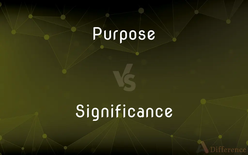 Purpose vs. Significance — What's the Difference?
