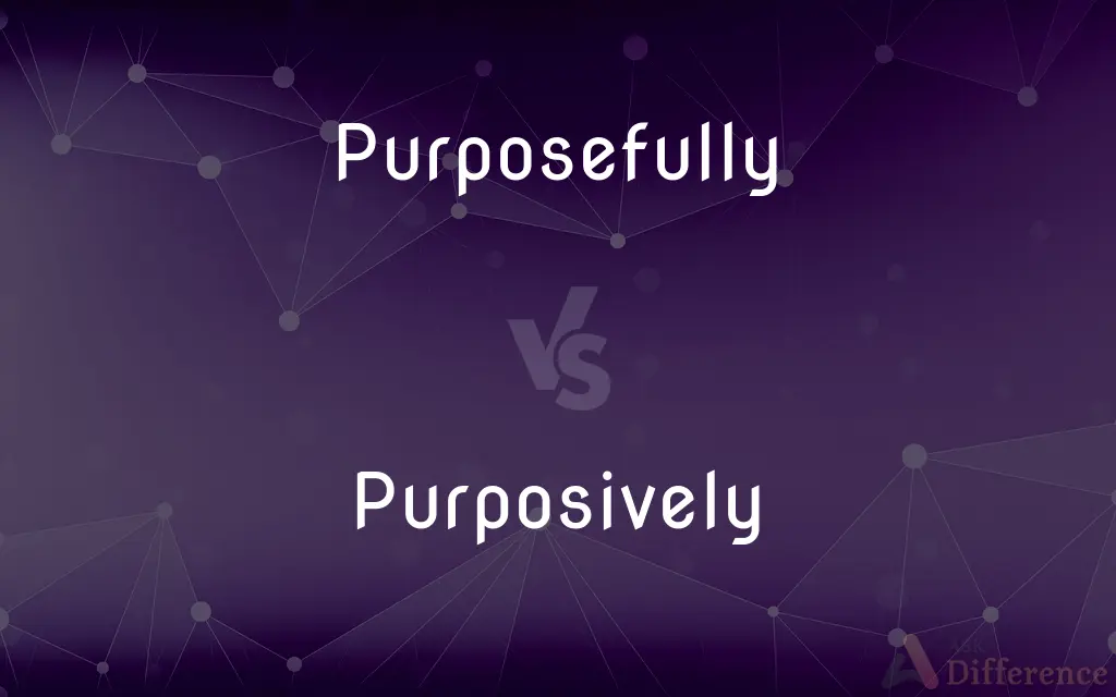 Purposefully vs. Purposively — What's the Difference?