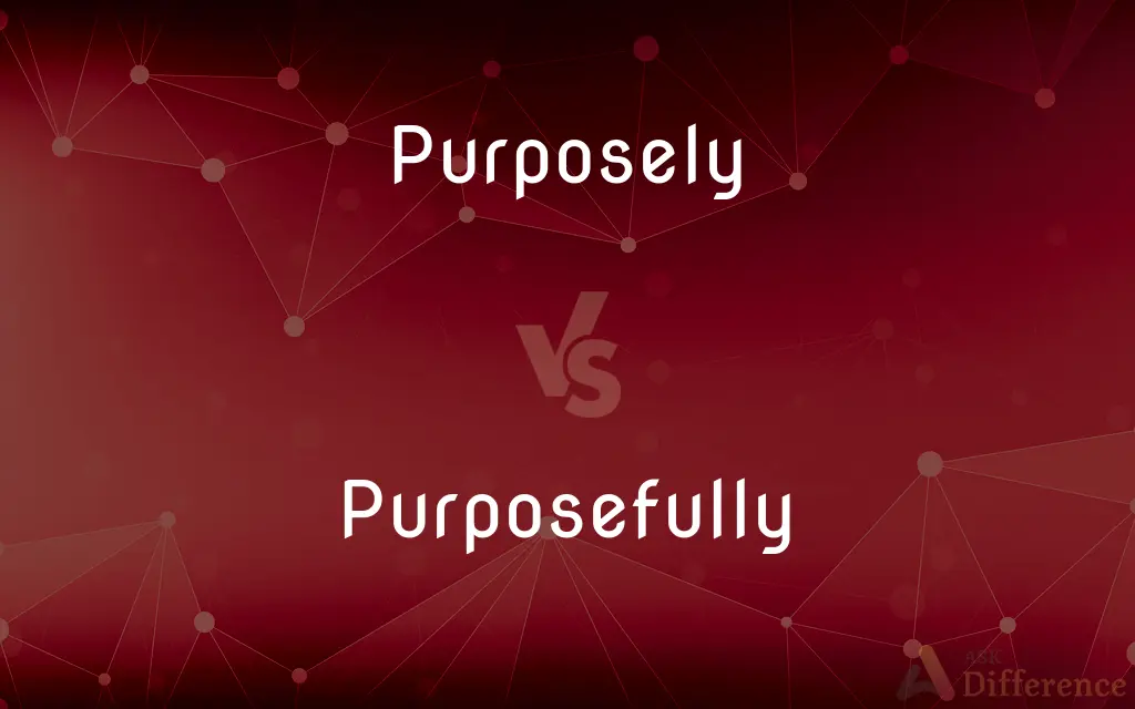 Purposely vs. Purposefully — What's the Difference?