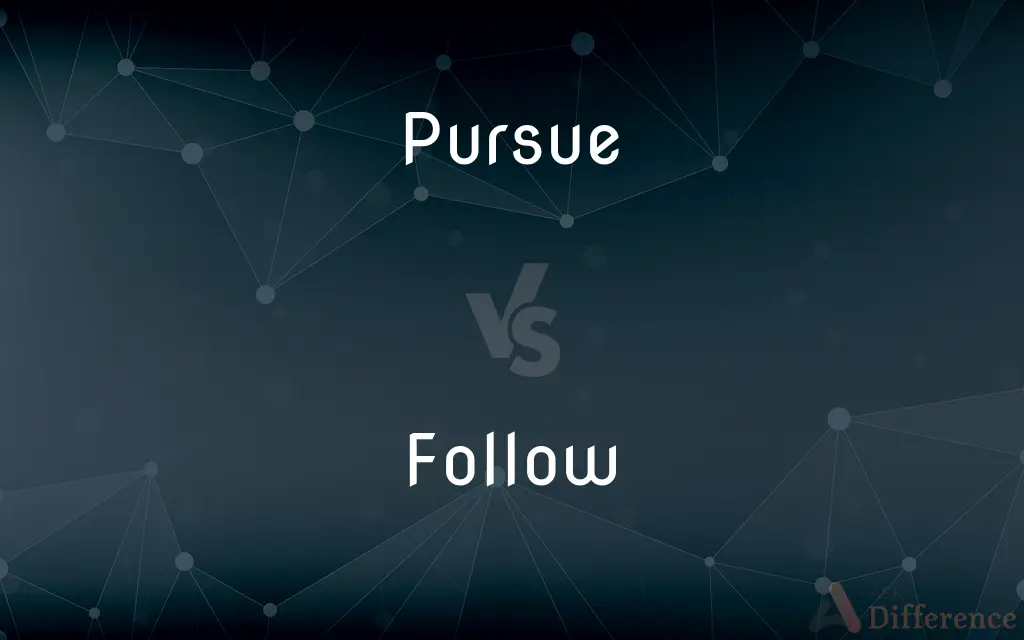 Pursue vs. Follow — What's the Difference?