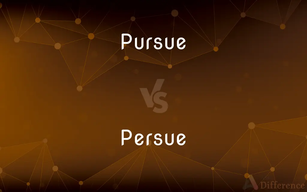Pursue vs. Persue — Which is Correct Spelling?