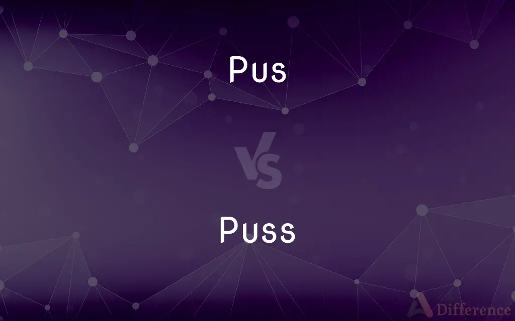 Pus vs. Puss — What's the Difference?