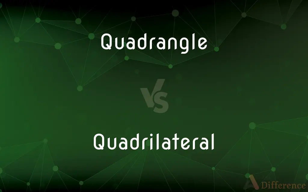 Quadrangle vs. Quadrilateral — What's the Difference?