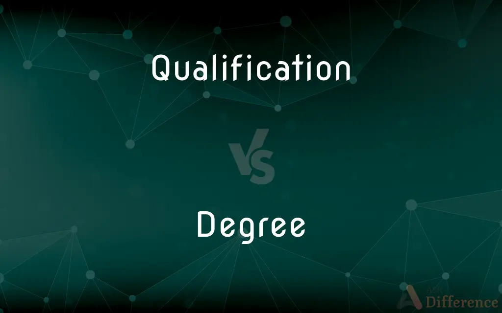 Qualification vs. Degree — What's the Difference?