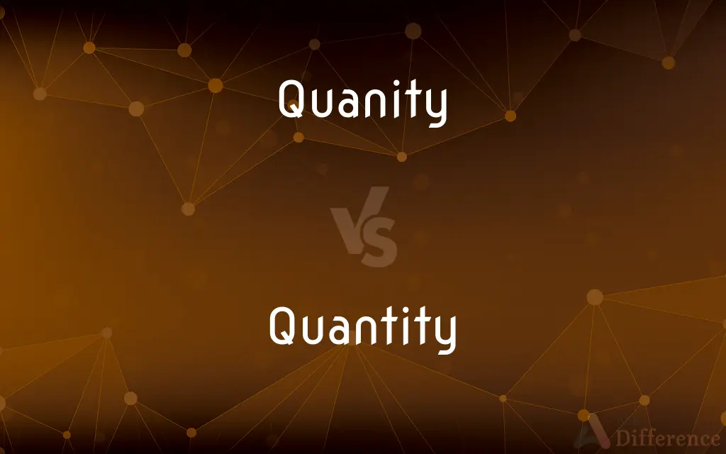Quanity vs. Quantity — Which is Correct Spelling?