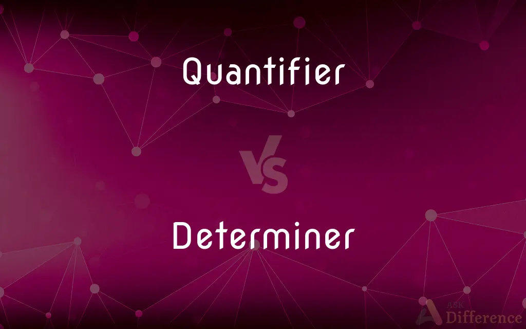 Quantifier vs. Determiner — What's the Difference?
