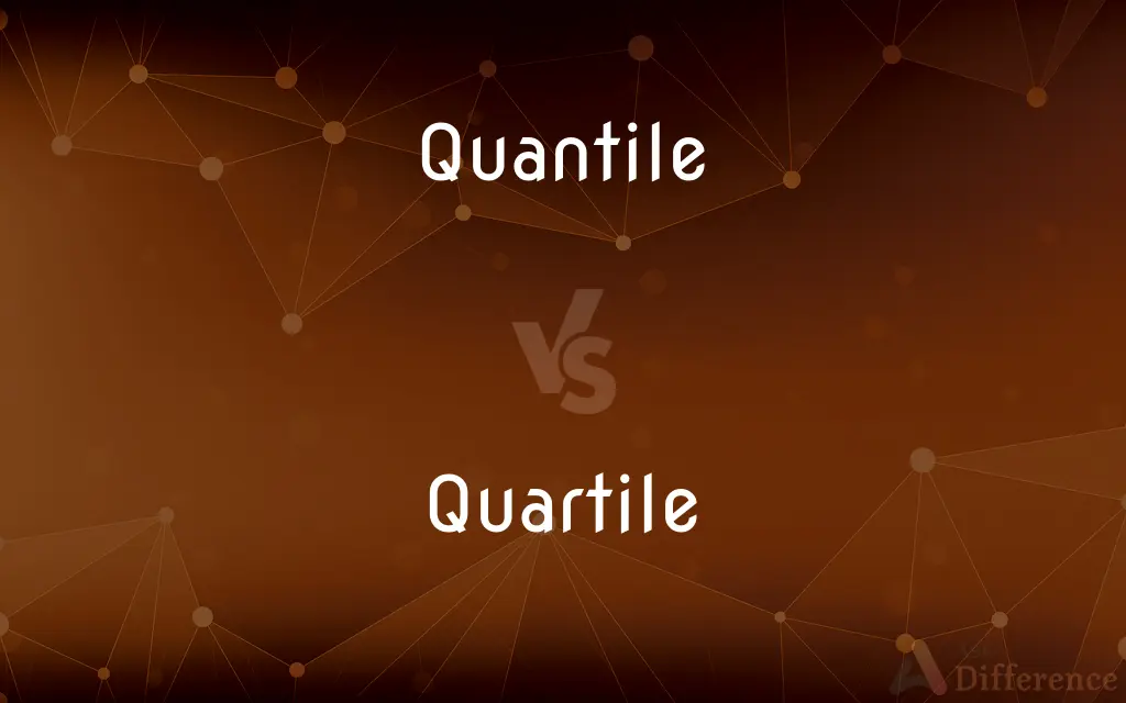 Quantile vs. Quartile — What's the Difference?