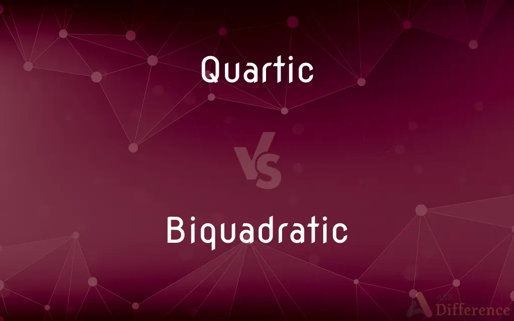 Quartic vs. Biquadratic — What's the Difference?
