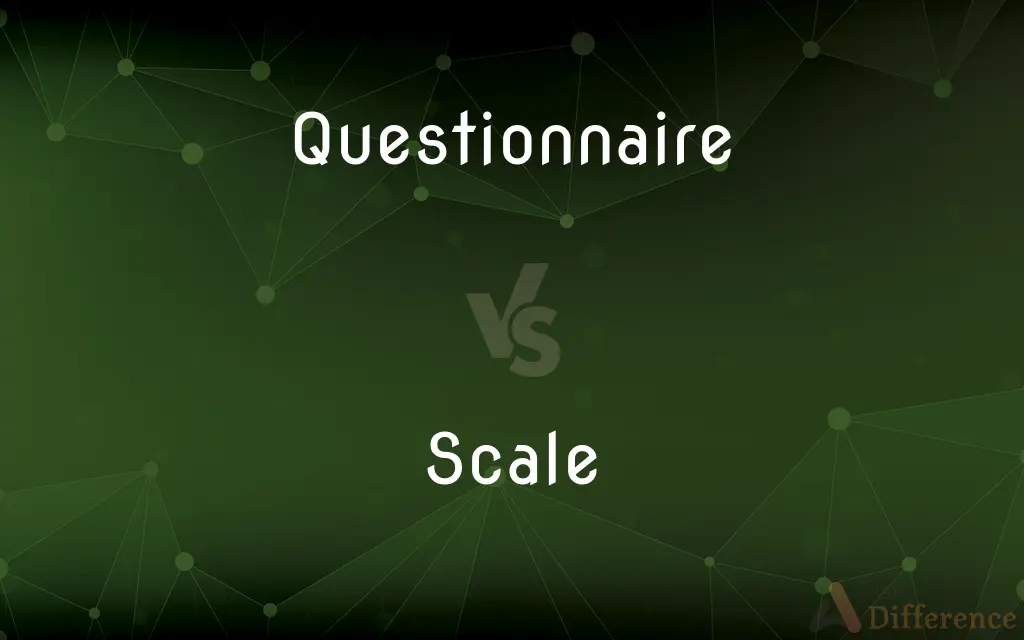 Questionnaire vs. Scale — What's the Difference?