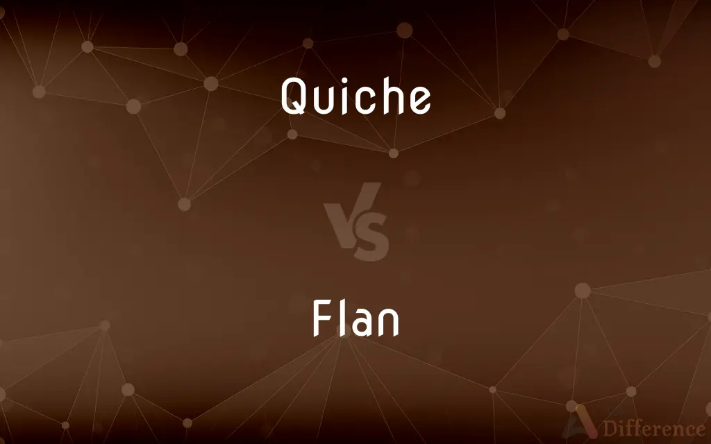 Quiche vs. Flan — What's the Difference?