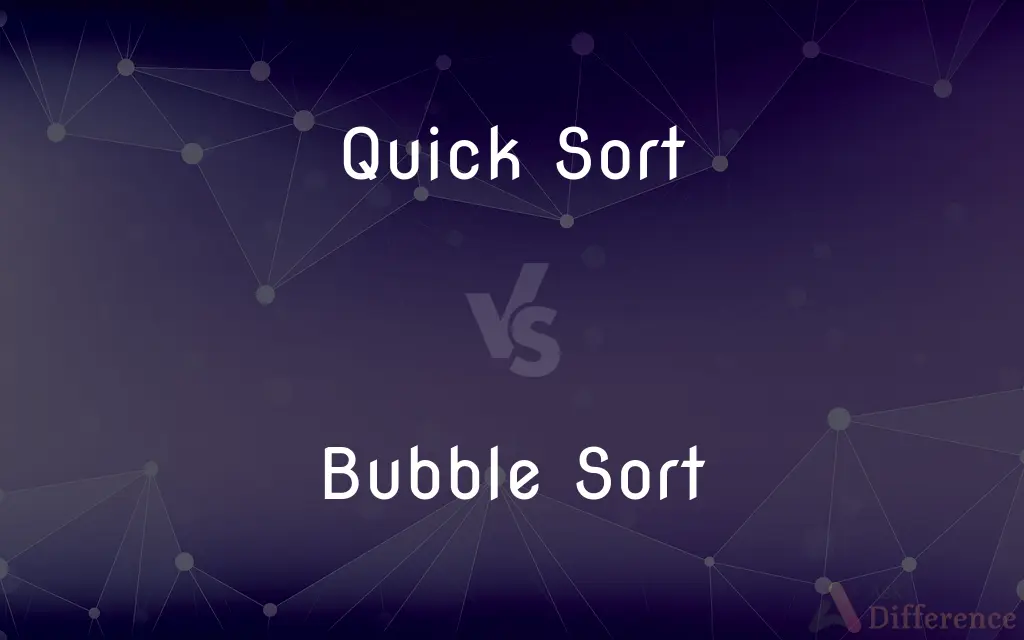 Quick Sort vs. Bubble Sort — What's the Difference?
