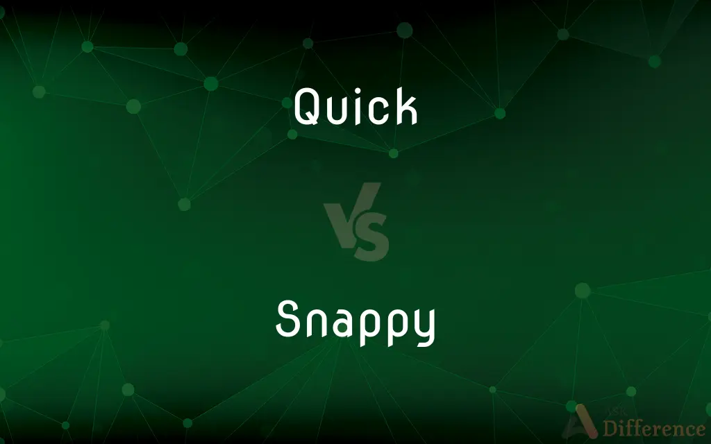 Quick vs. Snappy — What's the Difference?