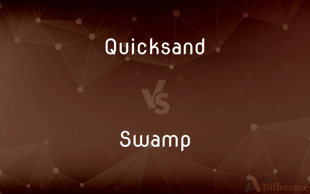 Quicksand vs. Swamp — What's the Difference?